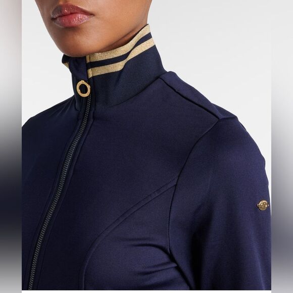 Goldbergh Diane Ski Pully Navy Blue Thermal Base Layer with Gold NWT size Small - Picture 2 of 6